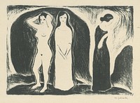 A woman in three forms by Mikuláš Galanda