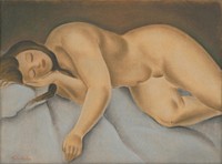 Reclining female nude by Mikuláš Galanda