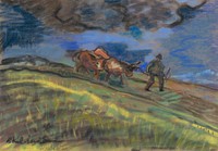 Ploughman by Arnold Peter Weisz Kubínčan