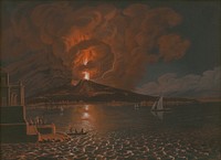 Eruption of an italian volcano., Ján Jakub Müller