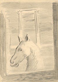 Horse's head by Cyprián Majerník