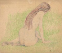 Nude in a meadow, Ivan Žabota