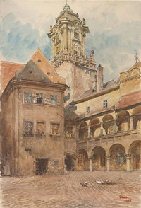 Courtyard of old town hall in bratislava, Jindřich Tomec