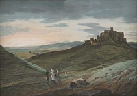 Landscape with spiš castle, Ján Jakub Müller