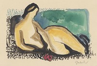 Reclining nude by Mikuláš Galanda