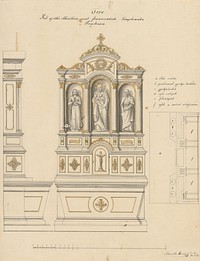 Proposal for an altar for the franciscan church in trieste, Konrád Svestka