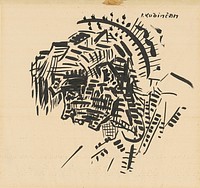 Head (self-portrait as p. kubínčan) by Arnold Peter Weisz Kubínčan