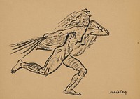 Female figure (wind) by Arnold Peter Weisz Kubínčan