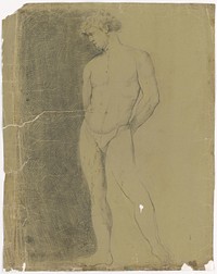 Standing male nude, Ján Pálka