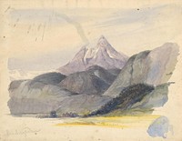Motif from berchtesgaden  by Friedrich Carl von Scheidlin