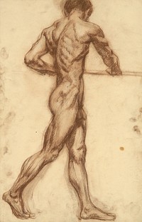 Study of a man by a horizontal bar, Emil Alexay Olexák