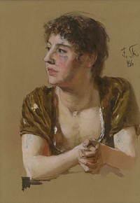 Study of a woman (portrait), Dominik Skutecky