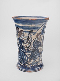 Italian majolica vase