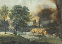 Landscape with castle ruins, Ján Jakub Müller