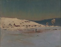 Winter country by László Mednyánszky