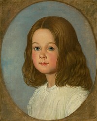 Portrait of a girl with long hair