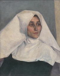 Portrait of a nun, Ákos Aranyossa