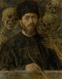 Self portrait by Elemír Halász-Hradil