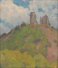 The ruins of slanecký castle by Lajos Csordák