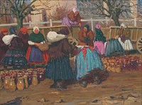 Market with pots, Teodor Jozef Mousson