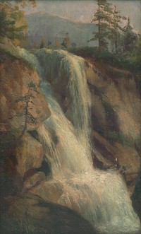 Waterfall by Lajos Csordák