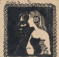 Self-portrait with a girl