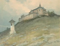 View of the castle krásna hôrka by Lajos Csordák