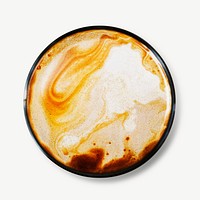 Hot coffee collage element psd
