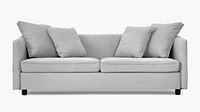 Sofa mockup psd in minimal style