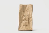 Recycle brown paper bag mockup
