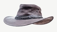 Leather hat collage element psd