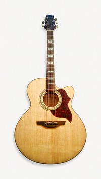 Acoustic guitar isolated design 