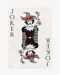 Joker card isolated design 