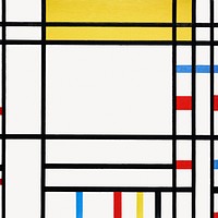 Piet Mondrian’s Composition, Cubism art. Remixed by rawpixel.