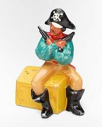 "Pistol-Packing Pirate" still bank (20th century). Original public domain image from The Minneapolis Institute of Art. Digitally enhanced by rawpixel.