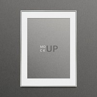 Gray picture frame mockup illustration