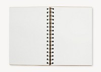 White ruled notebook mockup psd