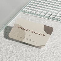 Aesthetic business card mockup psd corporate identity