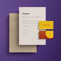 Corporate identity mockup psd set for business enterprise