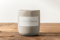 Candle label mockup psd, aromatic home spa product