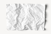 Crumpled paper mockup, stationery psd