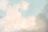 Cloudy sky background, watercolor texture. Remastered by rawpixel.