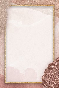 Pink glittery frame background, wedding design