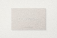 Business card mockup psd in gray tone