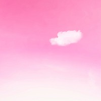 Pink sky background with cloud