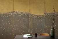 Wall mockup, realistic interior psd