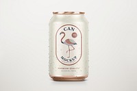 Soda can mockup psd, cute product branding