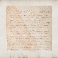 Vintage letter mockup, aesthetic handwritten design psd