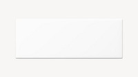 Rectangle sign mockup, 3D rendered design psd