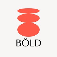 Abstract red business logo clipart vector